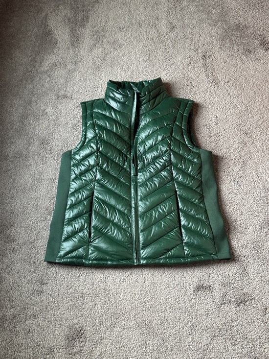Calvin Klein Jackets & Blazers - Calvin Klein Green Quilted Puffer Vest SIZE M Zip Front Lightweight Fall Winter